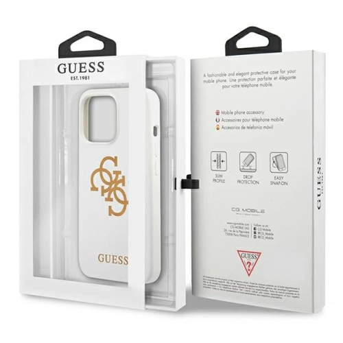 Kup Etui Guess GUHCP13XLS4GGWH Apple iPhone 13 Pro Max alb/white hard case Silicon 4G Logo - GUE1546WHT - {ean13} - Sklep Home Screen