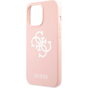 Etui Guess GUHCP13XLS4GWPI Apple iPhone 13 Pro Max różowy/pink hard case Silicone 4G Logo