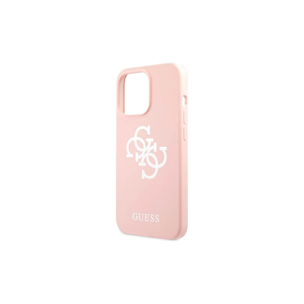 Etui Guess GUHCP13XLS4GWPI Apple iPhone 13 Pro Max różowy/pink hard case Silicone 4G Logo