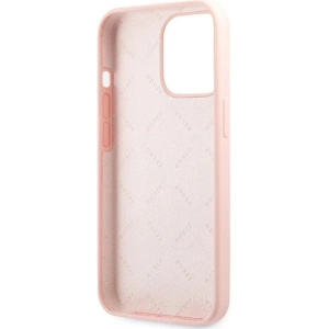 Etui Guess GUHCP13XLS4GWPI Apple iPhone 13 Pro Max różowy/pink hard case Silicone 4G Logo