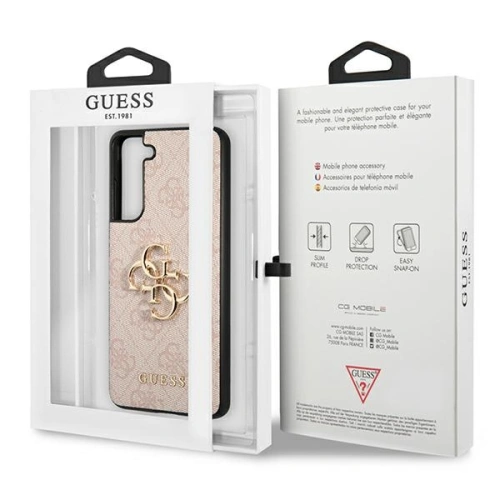 Kup Etui Guess GUHCS21FE4GMGPI Samsung Galaxy S21 FE różowy/pink hardcase 4G Big Metal Logo - GUE1548PNK - {ean13} - Sklep Home Screen