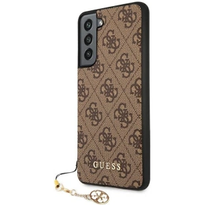 Kup Etui Guess GUHCS21FEGF4GBR Samsung Galaxy S21 FE brązowy/brown hard case 4G Charms Collection - GUE1549BR - {ean13} - Sklep Home Screen