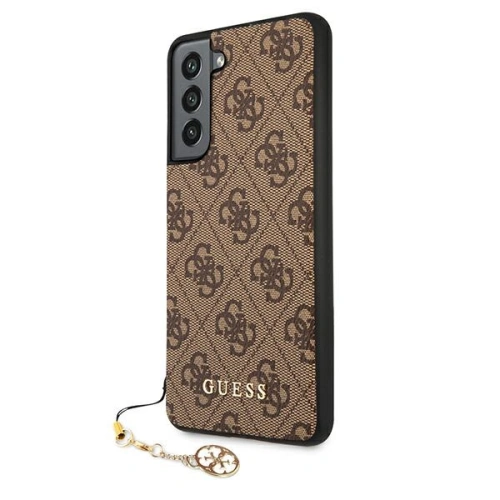 Kup Etui Guess GUHCS21FEGF4GBR Samsung Galaxy S21 FE brązowy/brown hard case 4G Charms Collection - GUE1549BR - {ean13} - Sklep Home Screen