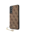 Kup Etui Guess GUHCS21FEGF4GBR Samsung Galaxy S21 FE brązowy/brown hard case 4G Charms Collection - GUE1549BR - {ean13} - Sklep Home Screen