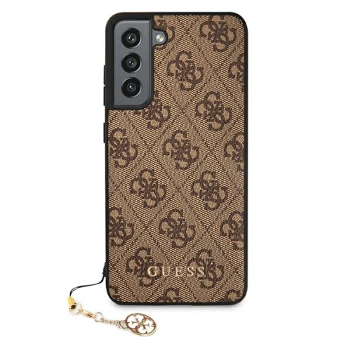 Kup Etui Guess GUHCS21FEGF4GBR Samsung Galaxy S21 FE brązowy/brown hard case 4G Charms Collection - GUE1549BR - {ean13} - Sklep Home Screen