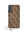 Kup Etui Guess GUHCS21FEGF4GBR Samsung Galaxy S21 FE brązowy/brown hard case 4G Charms Collection - GUE1549BR - {ean13} - Sklep Home Screen