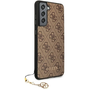 Kup Etui Guess GUHCS21FEGF4GBR Samsung Galaxy S21 FE brązowy/brown hard case 4G Charms Collection - GUE1549BR - {ean13} - Sklep Home Screen
