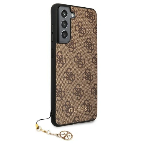 Kup Etui Guess GUHCS21FEGF4GBR Samsung Galaxy S21 FE brązowy/brown hard case 4G Charms Collection - GUE1549BR - {ean13} - Sklep Home Screen