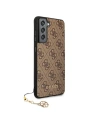 Kup Etui Guess GUHCS21FEGF4GBR Samsung Galaxy S21 FE brązowy/brown hard case 4G Charms Collection - GUE1549BR - {ean13} - Sklep Home Screen