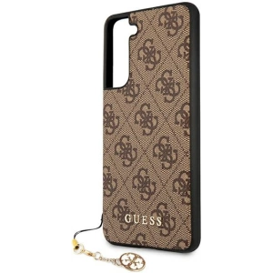 Kup Etui Guess GUHCS21FEGF4GBR Samsung Galaxy S21 FE brązowy/brown hard case 4G Charms Collection - GUE1549BR - {ean13} - Sklep Home Screen