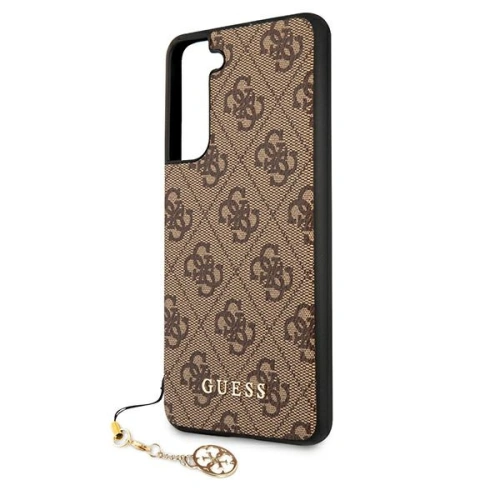Kup Etui Guess GUHCS21FEGF4GBR Samsung Galaxy S21 FE brązowy/brown hard case 4G Charms Collection - GUE1549BR - {ean13} - Sklep Home Screen