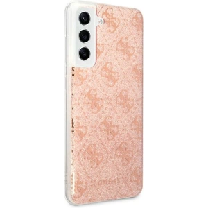 Kup Etui Guess GUHCS21FEPCU4GLPI Samsung Galaxy S21 FE różowy/pink hard case 4G Glitter - GUE1550PNK - {ean13} - Sklep Home Screen