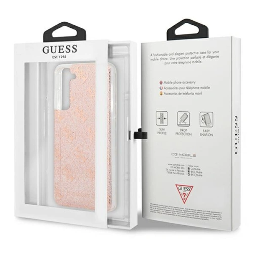 Kup Guess Samsung Gehäuse GUHCS21FEPCU4GLPI Galaxy S21 FE rosa/rosa Hartschalengehäuse 4G Glitter - GUE1550PNK - {ean13} - Sklep Home Screen