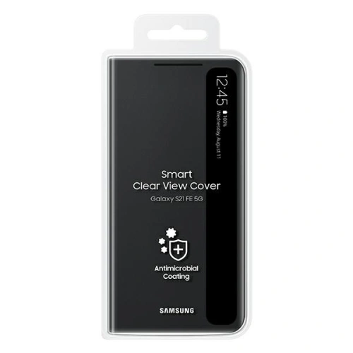 Kup Etui Samsung Galaxy S21 FE EF-ZG990CBEGEE negru/black Clear View Cover - SMG538BLK - {ean13} - Sklep Home Screen