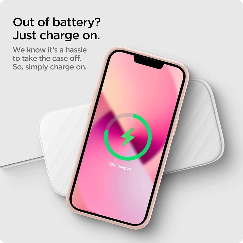 Etui Spigen Silicone Fit Apple iPhone 13 mini Pink