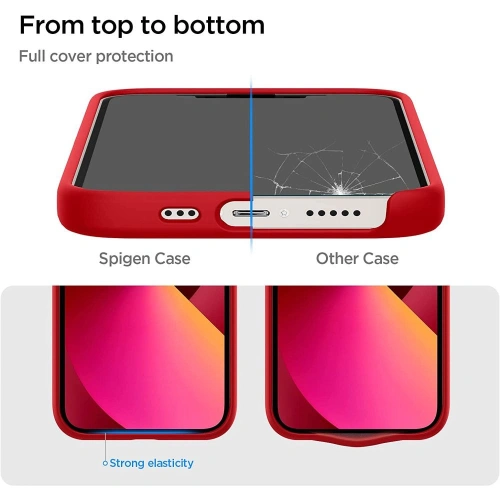 Kup Etui Spigen Silicone Fit Apple iPhone 13 Piros - SPN2044RED - {ean13} - Sklep Home Screen