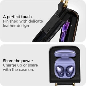 Etui Spigen Lienar Samsung Galaxy Z Flip 3 Fekete