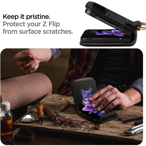 Kup Etui Spigen Lienar Samsung Galaxy Z Flip 3 Fekete - SPN2047BLK - {ean13} - Sklep Home Screen