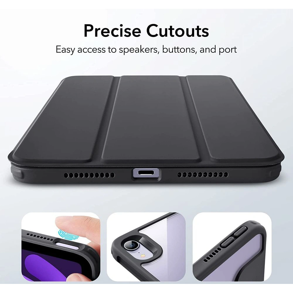 Etui ESR Rebound Hybrid Apple iPad mini 2021 (6. generacji) / iPad mini 8.3" 2024 (7. generacji) Black