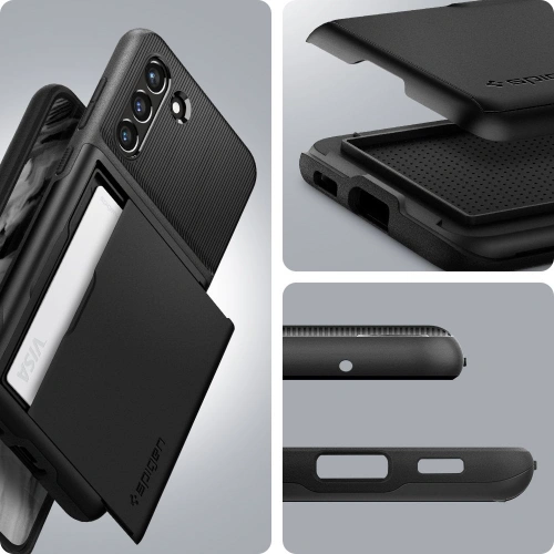 Kup Etui Spigen Slim Armor CS Samsung Galaxy S21 FE černá - SPN2051BLK - {ean13} - Sklep Home Screen