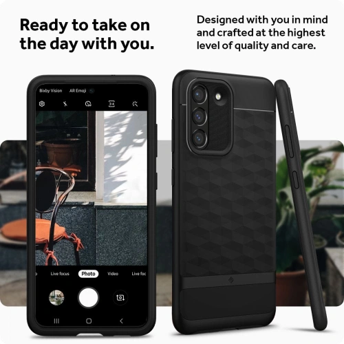 Kup Etui Caseology Parallax Samsung Galaxy S21 FE Matt Fekete - CSL036BLK - {ean13} - Sklep Home Screen