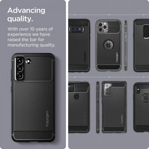 Kup Etui Spigen Rugged Armor Samsung Galaxy S21 FE Matt Fekete - SPN2055BLK - {ean13} - Sklep Home Screen