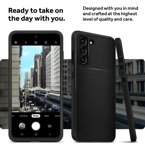 Kup Caseology Samsung Case Tresor Galaxy S21 FE Mattschwarz - CSL038BLK - {ean13} - Sklep Home Screen