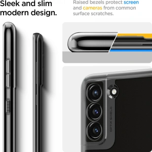 Kup Etui Spigen Optik Crystal Samsung Galaxy S21 FE Chrome Grey - SPN2059GRY - {ean13} - Sklep Home Screen