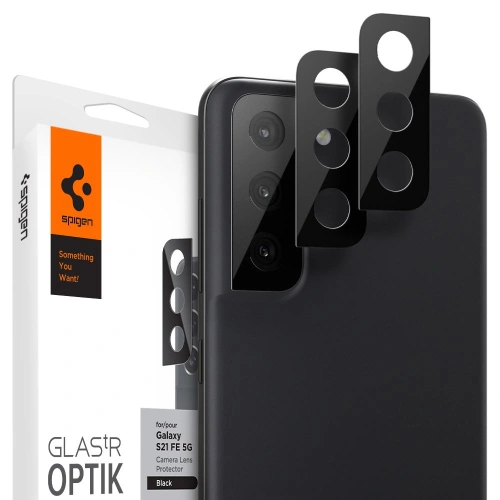 Kup Szkło hartowane na aparat Spigen Optik Camera Lens Samsung Galaxy S21 FE Black [2 PACK] - SPN2061BLK - {ean13} - Sklep Home Screen