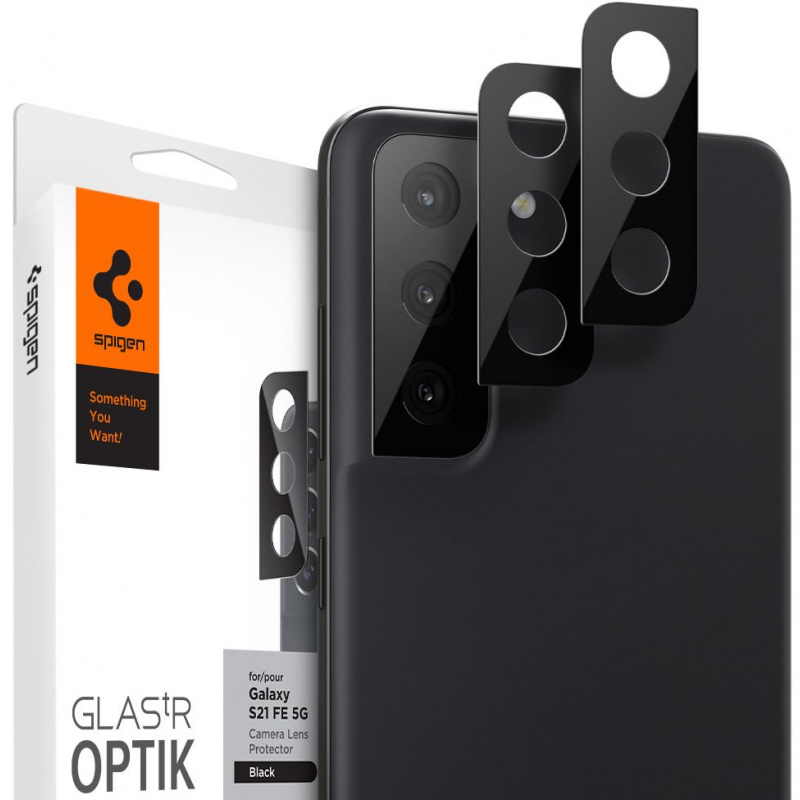 Spigen Optik.tr Camera Protector 2-pack Galaxy S21 FE Black