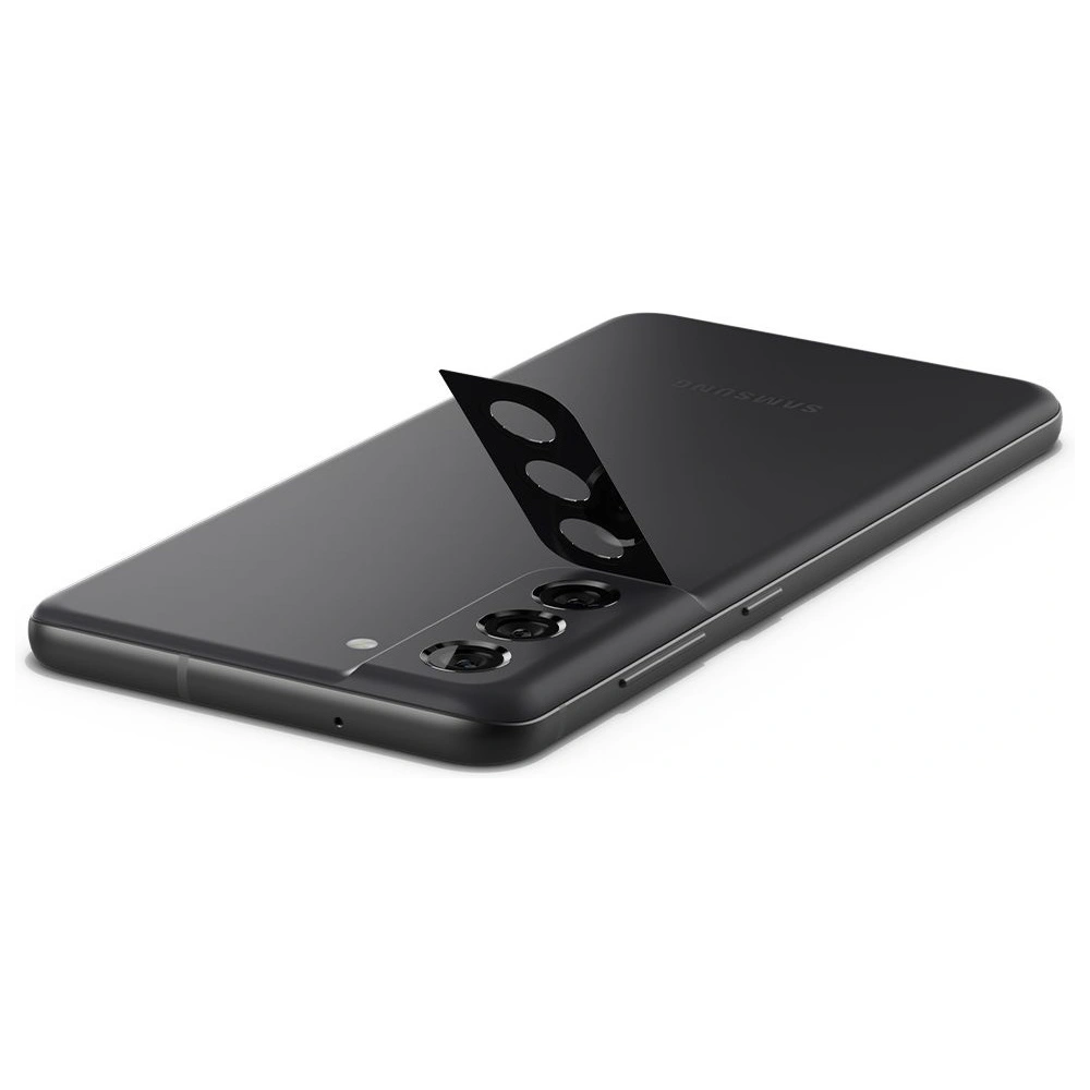 Szkło hartowane na aparat Spigen Optik Camera Lens Samsung Galaxy S21 FE Black [2 PACK]