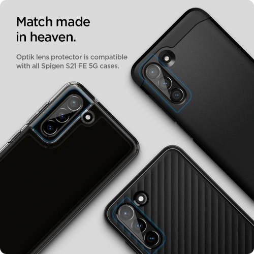 Kup Szkło hartowane na aparat Spigen Optik Camera Lens Samsung Galaxy S21 FE Black [2 PACK] - SPN2061BLK - {ean13} - Sklep Home Screen