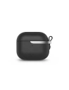 Etui Moshi Pebbo Luxe Apple AirPods 3 z odpinanym paskiem na rękę (Charcoal Black)