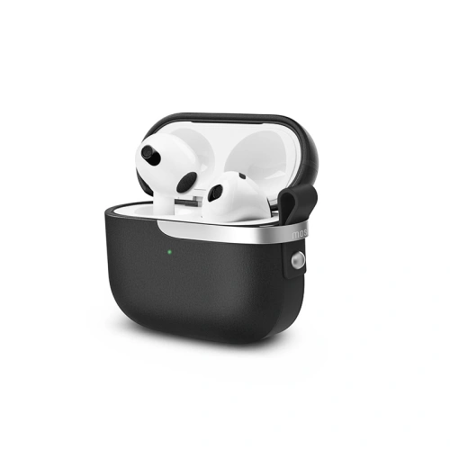 Buy Moshi Pebbo Luxe Case Apple AirPods 3 with Detachable Wrist Strap - Charcoal Black - MOSH208BLK - {ean13} - Home Screen Store Europe