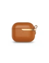Etui Moshi Pebbo Luxe Apple AirPods 3 z odpinanym paskiem na rękę (Caramel Brown)