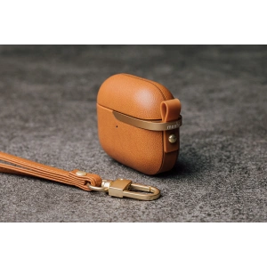 Kup Etui Moshi Pebbo Luxe Apple AirPods 3 z odpinanym paskiem na rękę (Caramel Brown) - MOSH209BR - {ean13} - Sklep Home Screen