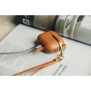 Kup Etui Moshi Pebbo Luxe Apple AirPods 3 z odpinanym paskiem na rękę (Caramel Brown) - MOSH209BR - {ean13} - Sklep Home Screen