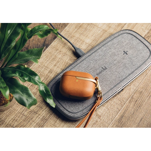 Buy Moshi Pebbo Luxe Case Apple AirPods 3 with Detachable Wrist Strap - Caramel Brown - MOSH209BR - {ean13} - Home Screen Store Europe