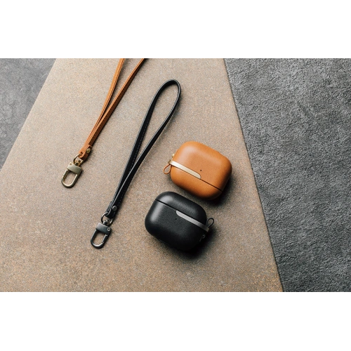 Buy Moshi Pebbo Luxe Case Apple AirPods 3 with Detachable Wrist Strap - Caramel Brown - MOSH209BR - {ean13} - Home Screen Store Europe
