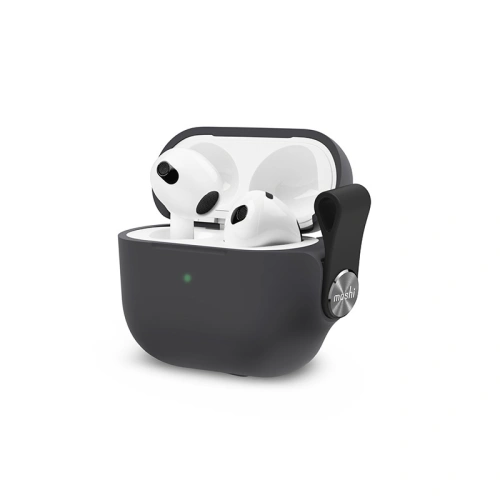 Kup Etui Moshi Pebbo Apple AirPods 3 z odpinanym paskiem na rękę (Shadow Black) - MOSH210BLK - {ean13} - Sklep Home Screen