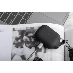 Kup Etui Moshi Pebbo Apple AirPods 3 z odpinanym paskiem na rękę (Shadow Black) - MOSH210BLK - {ean13} - Sklep Home Screen