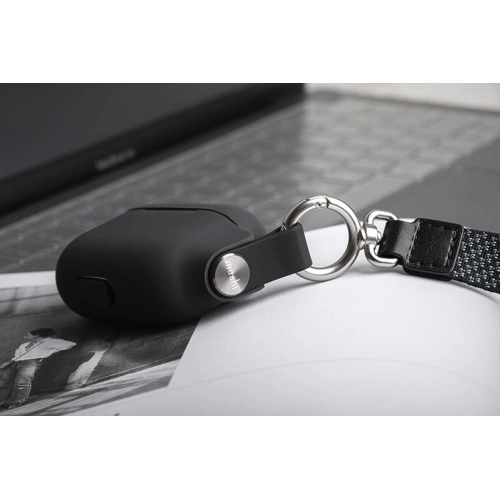 Kup Etui Moshi Pebbo Apple AirPods 3 z odpinanym paskiem na rękę (Shadow Black) - MOSH210BLK - {ean13} - Sklep Home Screen