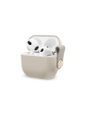 Moshi Apple Tasche Pebbo AirPods 3 mit abnehmbarer Handschlaufe (Savanna Beige)