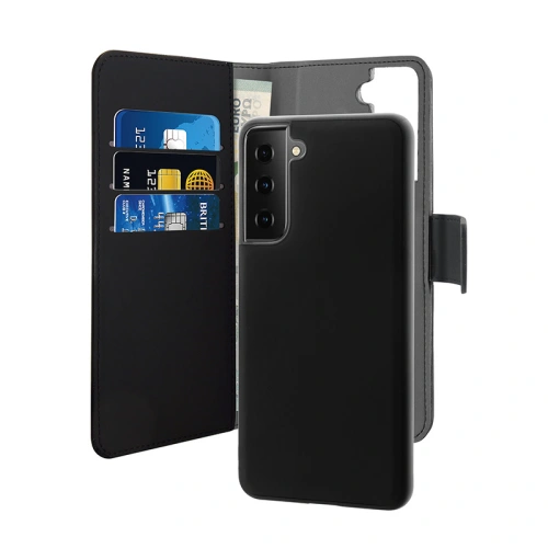Kup Etui PURO Wallet Detachable 2w1 Samsung Galaxy S21 FE (černý) - PUR528BLK - {ean13} - Sklep Home Screen