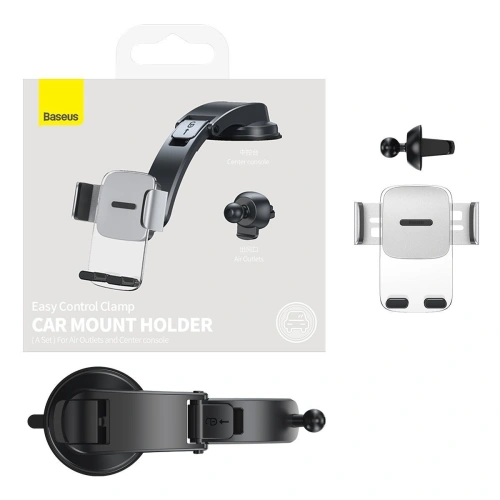 Kup Upevnění do auta Baseus Easy Control Clamp do mřížky / na palubní desku (šedé) - BSU3018GRY - {ean13} - Sklep Home Screen