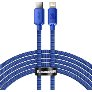 Baseus USB-C zu Lightning Kabel Crystal, 20W, PD, 2m (blau)