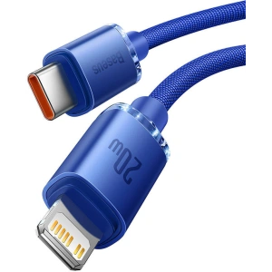 Baseus USB-C zu Lightning Kabel Crystal, 20W, PD, 2m (blau)