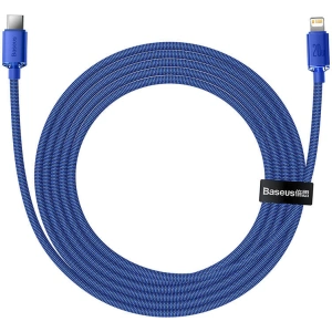 Baseus USB-C zu Lightning Kabel Crystal, 20W, PD, 2m (blau)