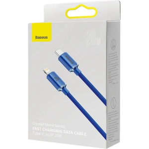 Baseus USB-C zu Lightning Kabel Crystal, 20W, PD, 2m (blau)