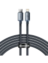 Kabel USB-C do Lightning Baseus Crystal, 20W, PD, 2m (černý)